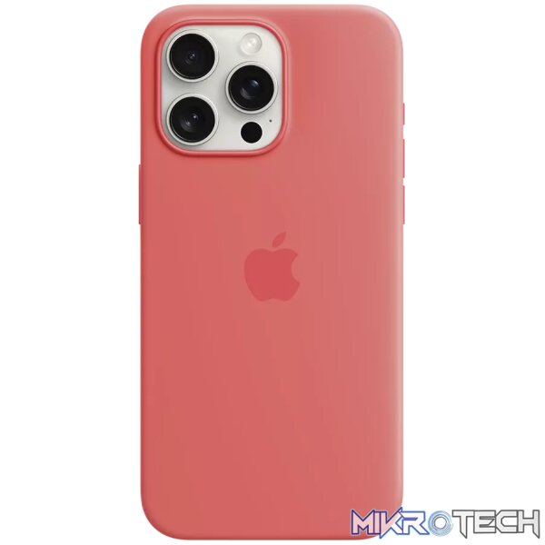 iPhone 15 Pro Max Silicone Case with MagSafe - Guava iPhone 15 Pro Max Silicone Case with MagSafe - Guava