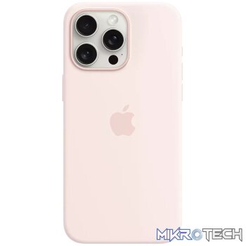 iPhone 15 Pro Max Silicone Case with MagSafe - Light Pink