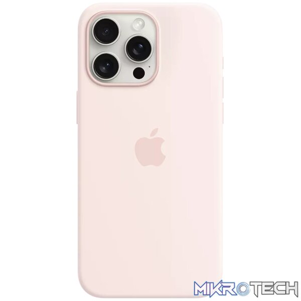 iPhone 15 Pro Max Silicone Case with MagSafe - Light Pink iPhone 15 Pro Max Silicone Case with MagSafe - Light Pink