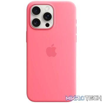 iPhone 15 Pro Max Silicone Case with MagSafe - Pink