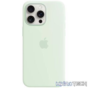 iPhone 15 Pro Max Silicone Case with MagSafe - Soft Mint
