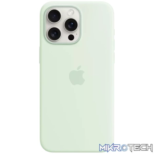 iPhone 15 Pro Max Silicone Case with MagSafe - Soft Mint iPhone 15 Pro Max Silicone Case with MagSafe - Soft Mint