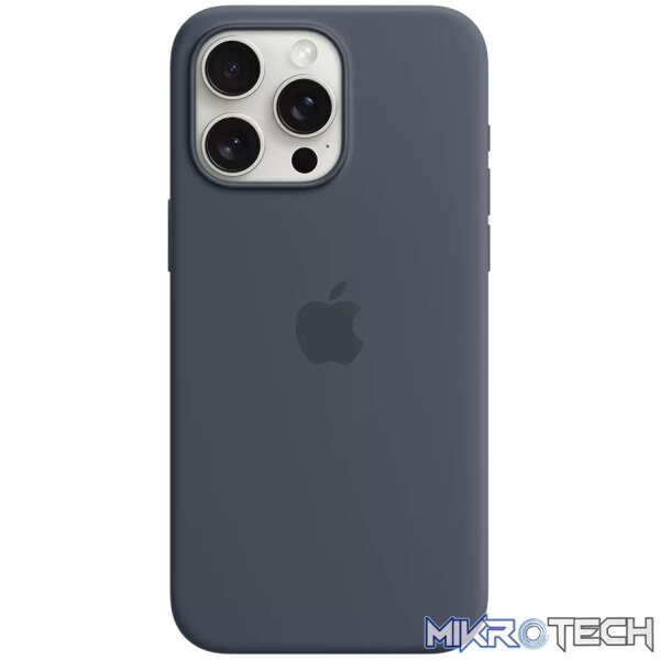iPhone 15 Pro Max Silicone Case with MagSafe - Storm Blue iPhone 15 Pro Max Silicone Case with MagSafe - Storm Blue