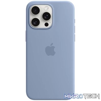 iPhone 15 Pro Max Silicone Case with MagSafe - Winter Blue