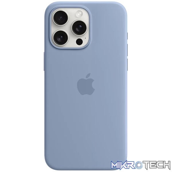 iPhone 15 Pro Max Silicone Case with MagSafe - Winter Blue iPhone 15 Pro Max Silicone Case with MagSafe - Winter Blue