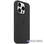 Apple iPhone 15 Pro Black Silicone Case with MagSafe Support - Image 2