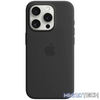 iPhone 15 Pro Silicone Case with MagSafe - Black