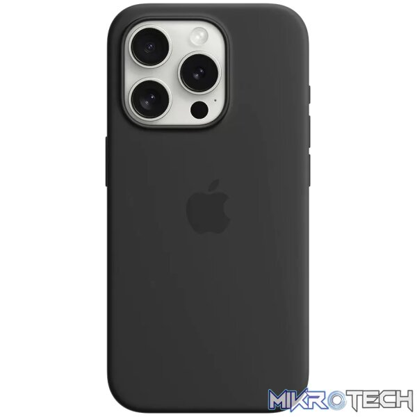 iPhone 15 Pro Silicone Case with MagSafe - Black iPhone 15 Pro Silicone Case with MagSafe - Black