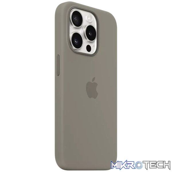 Apple iPhone 15 Pro Clay Silicone Case with MagSafe Support - Image 2
