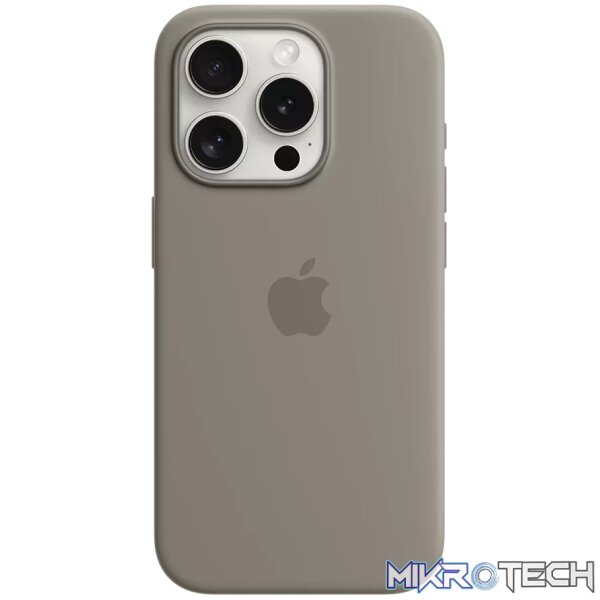 iPhone 15 Pro Silicone Case with MagSafe - Clay iPhone 15 Pro Silicone Case with MagSafe - Clay