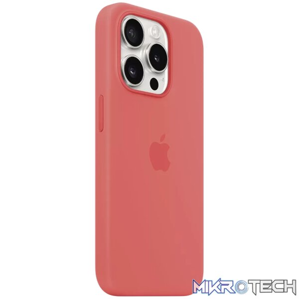 iPhone 15 Pro Silicone Case with MagSafe - Guava - Image 2