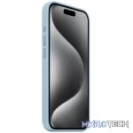 Apple iPhone 15 Pro Light Blue Silicone Case with MagSafe Support - Image 2