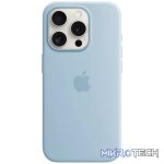 iPhone 15 Pro Silicone Case with MagSafe - Light Blue