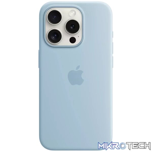 iPhone 15 Pro Silicone Case with MagSafe - Light Blue iPhone 15 Pro Silicone Case with MagSafe - Light Blue