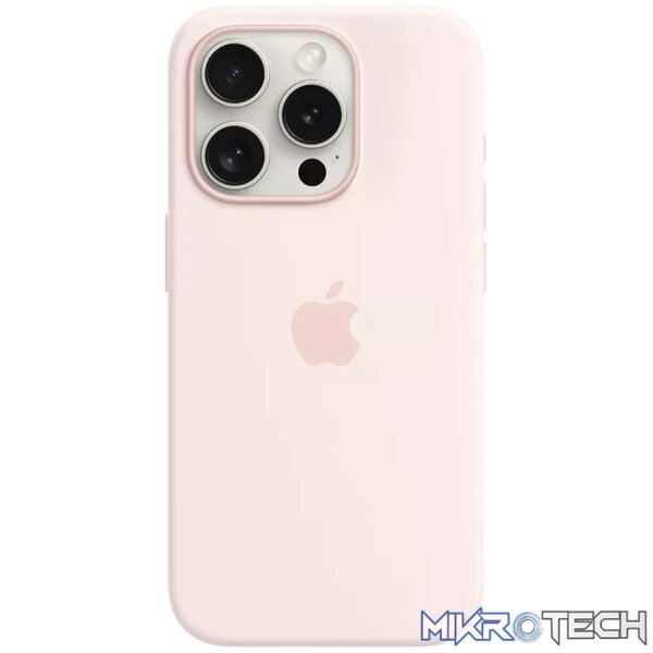 iPhone 15 Pro Silicone Case with MagSafe - Light Pink iPhone 15 Pro Silicone Case with MagSafe - Light Pink