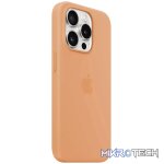 iPhone 15 Pro Silicone Case with MagSafe - Orange Sorbet - Image 2