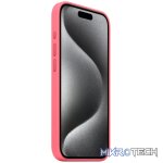 Apple iPhone 15 Pro Pink Silicone Case with MagSafe Support - Image 2