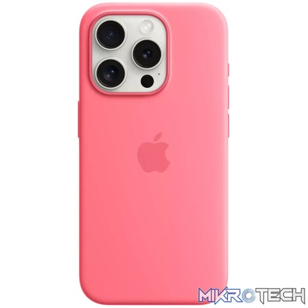 iPhone 15 Pro Silicone Case with MagSafe - Pink iPhone 15 Pro Silicone Case with MagSafe - Pink