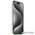Apple iPhone 15 Pro Soft Mint Silicone Case with MagSafe Support - Image 2