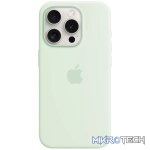 iPhone 15 Pro Silicone Case with MagSafe - Soft Mint