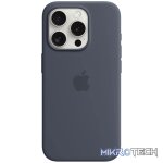 iPhone 15 Pro Silicone Case with MagSafe - Storm Blue