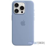 iPhone 15 Pro Silicone Case with MagSafe - Winter Blue