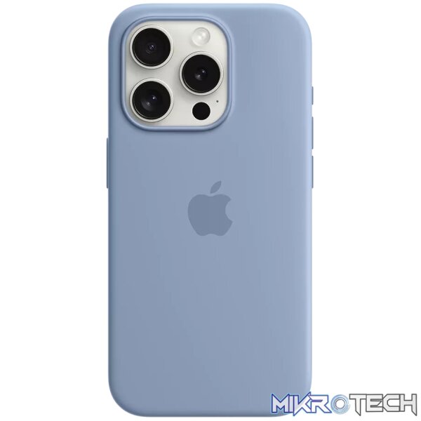 iPhone 15 Pro Silicone Case with MagSafe - Winter Blue iPhone 15 Pro Silicone Case with MagSafe - Winter Blue