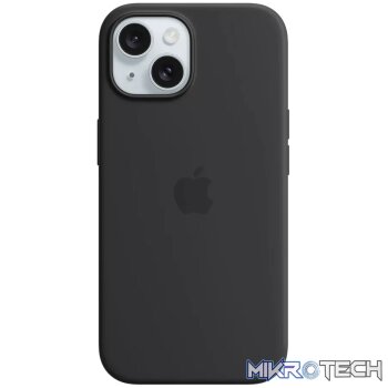 iPhone 15 Silicone Case with MagSafe - Black