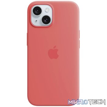 iPhone 15 Silicone Case with MagSafe - Guava