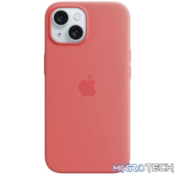 iPhone 15 Silicone Case with MagSafe - Guava iPhone 15 Silicone Case with MagSafe - Guava