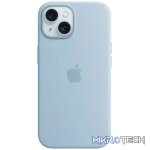 iPhone 15 Silicone Case with MagSafe - Light Blue