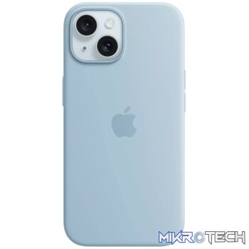 iPhone 15 Silicone Case with MagSafe - Light Blue