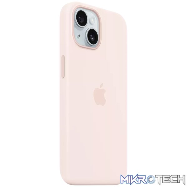 iPhone 15 Silicone Case with MagSafe - Light Pink - Image 2