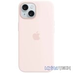 iPhone 15 Silicone Case with MagSafe - Light Pink