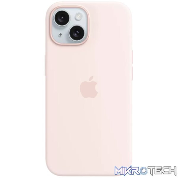 iPhone 15 Silicone Case with MagSafe - Light Pink iPhone 15 Silicone Case with MagSafe - Light Pink