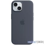 iPhone 15 Silicone Case with MagSafe - Storm Blue