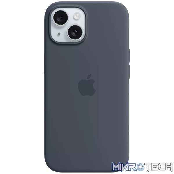 iPhone 15 Silicone Case with MagSafe - Storm Blue iPhone 15 Silicone Case with MagSafe - Storm Blue