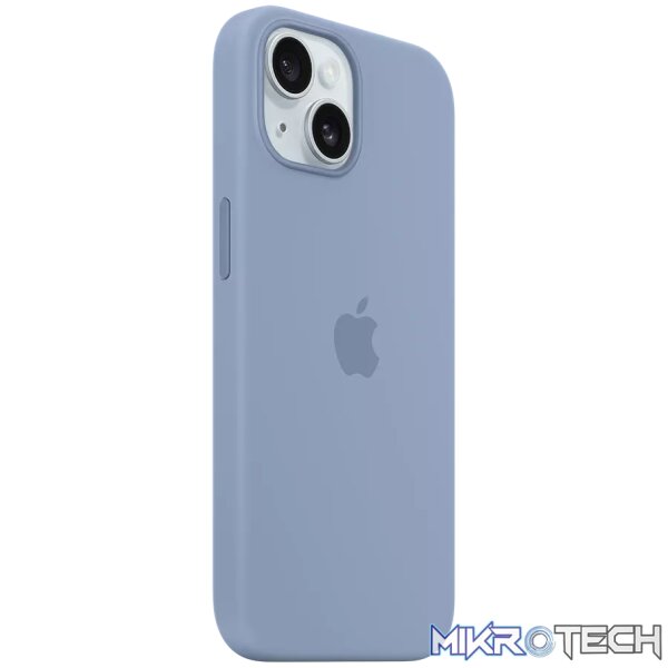 iPhone 15 Silicone Case with MagSafe - Winter Blue - Image 2