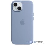 iPhone 15 Silicone Case with MagSafe - Winter Blue
