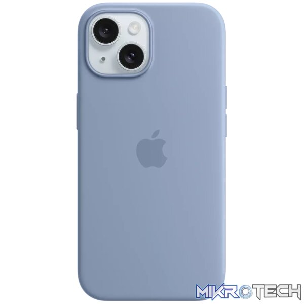 iPhone 15 Silicone Case with MagSafe - Winter Blue iPhone 15 Silicone Case with MagSafe - Winter Blue