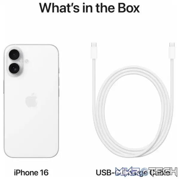 Apple iPhone 16 6.1-inch 256GB 5G iOS White - Image 8