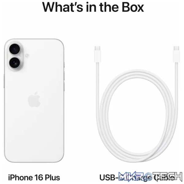 Apple iPhone 16 Plus 6.7-inch 128GB 5G iOS White - Image 8
