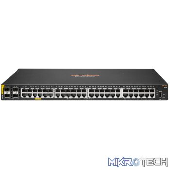 HPE Aruba 6100 48-port Class4 Managed L3 Gigabit Ethernet PoE Switch Black JL675A