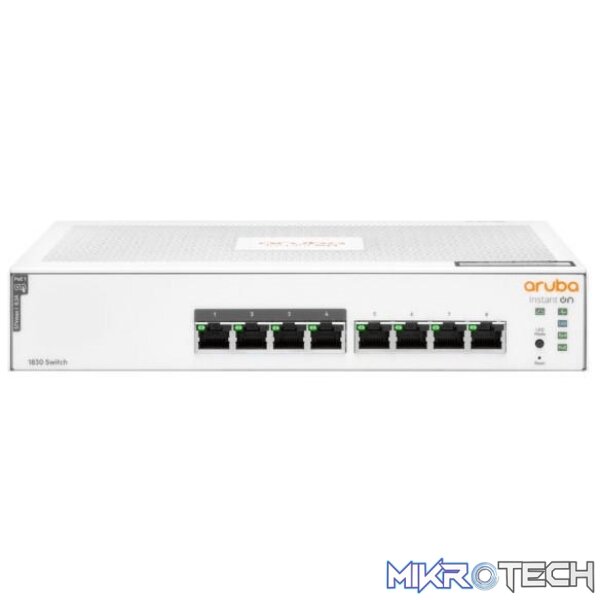 HPE Networking Instant On 1830 8-port PoE Gigabit L2 Smart Managed Switch JL811A HPE Networking Instant On 1830 8-port PoE Gigabit L2 Smart Managed Switch JL811A