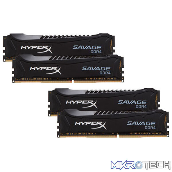 king-hyperx-savage-4x_l4gs-f9 Kingston Hyper-x Savage 16Gb(4Gb x4) DDR4-2800 (pc4-22400) CL14 1.35v Desktop Memory Module - Image 1