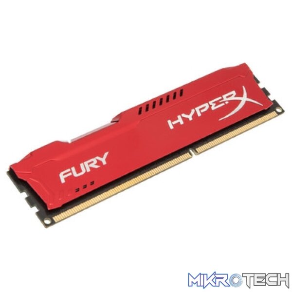 kingston_hyperx-fury_red_single_v21k-n1 Kingston 8GB 1333MHZ HyperX Fury Red Series RAM Module - Image 1