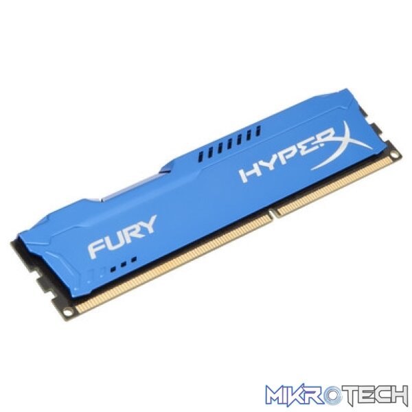 kingston_hyperx-fury_single_supu-h2_qto5-qz Kingston 8GB 1600MHz DDR3 CL10 DIMM - Blue - Image 1
