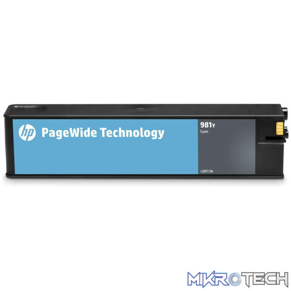 HP 981Y PageWide Cyan High Yield Printer Ink Cartridge Original L0R13A Single-pack - Image 3