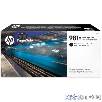 HP 981Y PageWide Black High Yield Printer Ink Cartridge Original L0R16A Single-pack