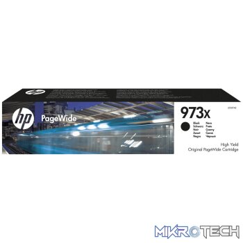 HP 973X PageWide Black High Yield Printer Ink Cartridge Original L0S07AE Single-pack